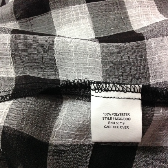 Ny Collection Women's Shrug Plaids Black Bolero 0 - Picture 6 of 7